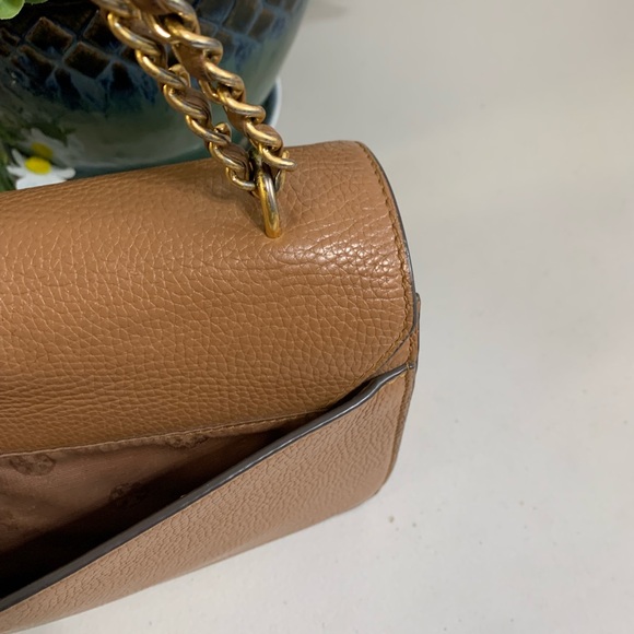 👜💕 Tory Burch Tan Leather Shoulder Bag with wallet - Picture 7 of 15